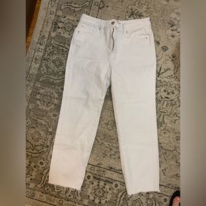 White Straight Leg Jeans